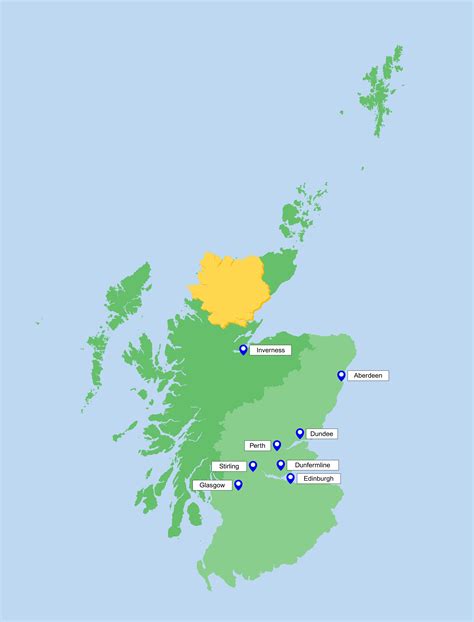 sutherland uk map.